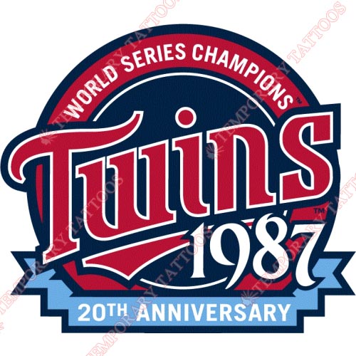 Minnesota Twins Customize Temporary Tattoos Stickers NO.1738